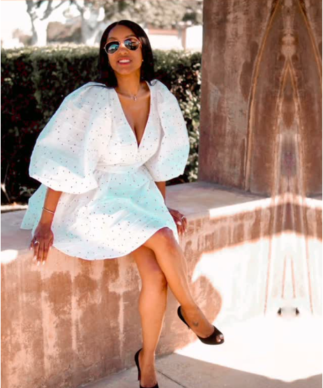 Robe “Imany” – La puissance d’une femme, en blanc